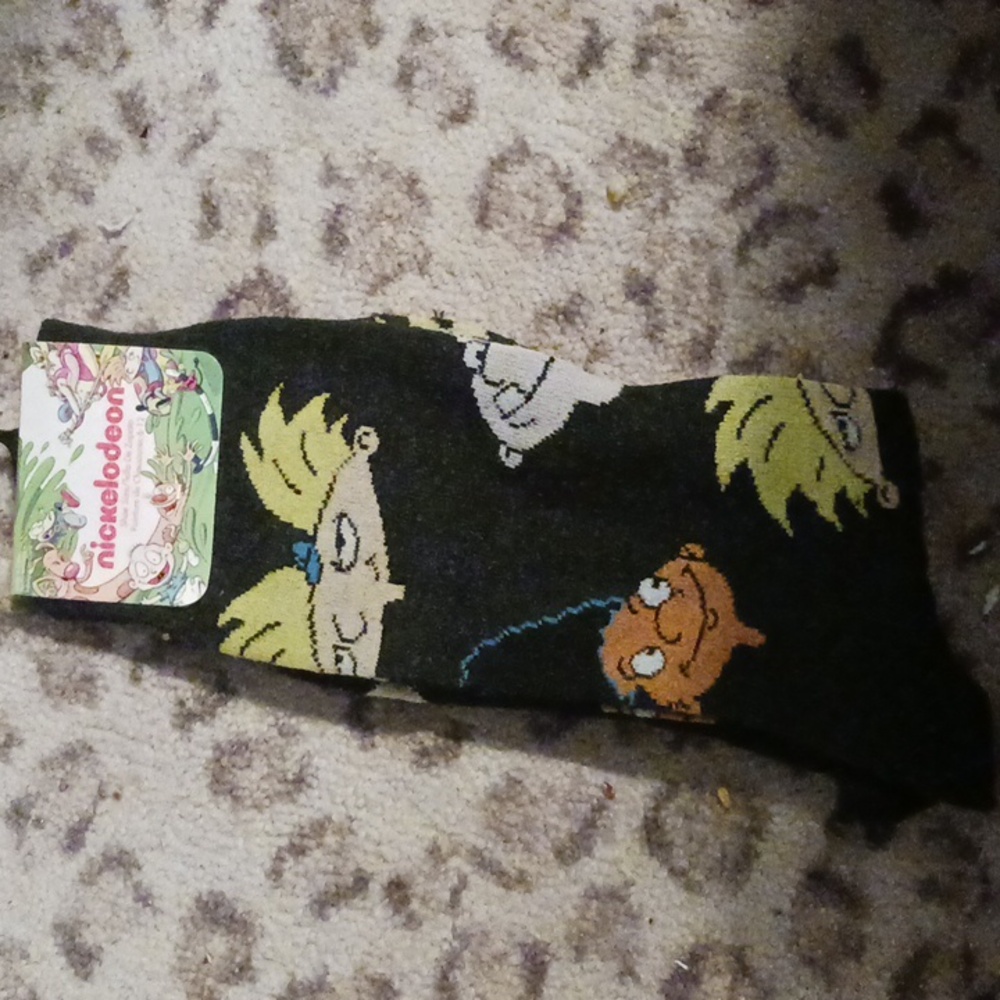 NICKELODEON'S HEY ARNOLD MEN'S CREW SOCKS
